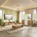 [DZ38BEIGE-BAHUT] Modena - Enfilade Beige Contemporaine en chêne.webp