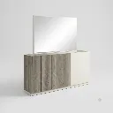[DZ38GRIS-BAHUT] Modena - Enfilade Grise Contemporaine en chêne blanchi.webp