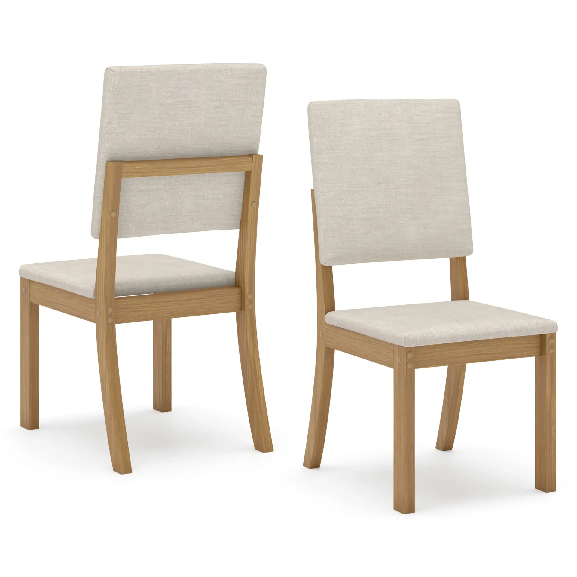 [CHAISE-S35-510] CHAISE EN BOIS BEIGE MILLA