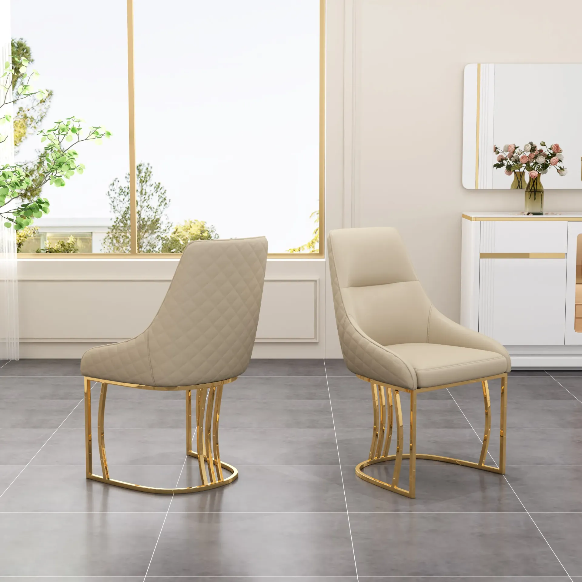 [CHAISE-11654] CHAISE 11654 DORE ET BEIGE