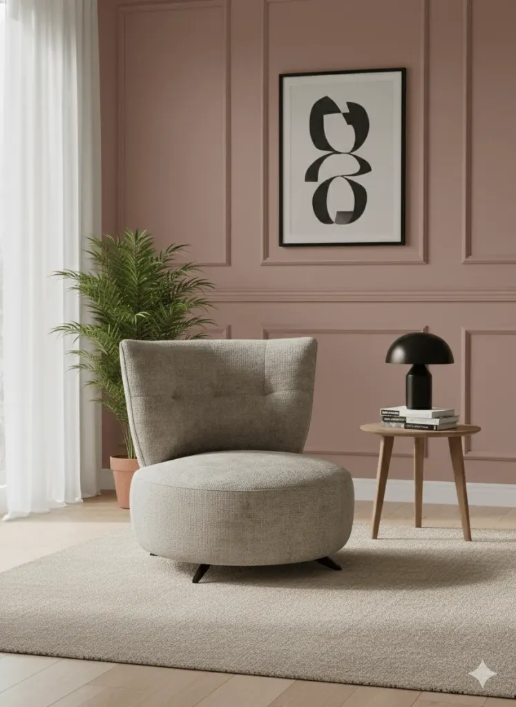 [FAUT-L899] FAUTEUIL LOUNGE PIVOTANT COCKTAIL