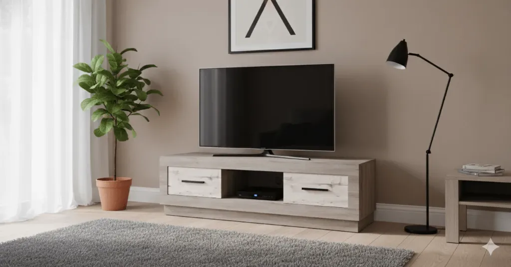 [PANAMA-TV] TABLE TV PANAMA BOIS CHENE BLANCHI