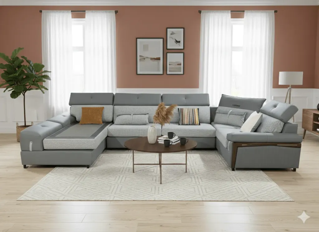 CANAPE PANORAMIQUE GRIS 2568