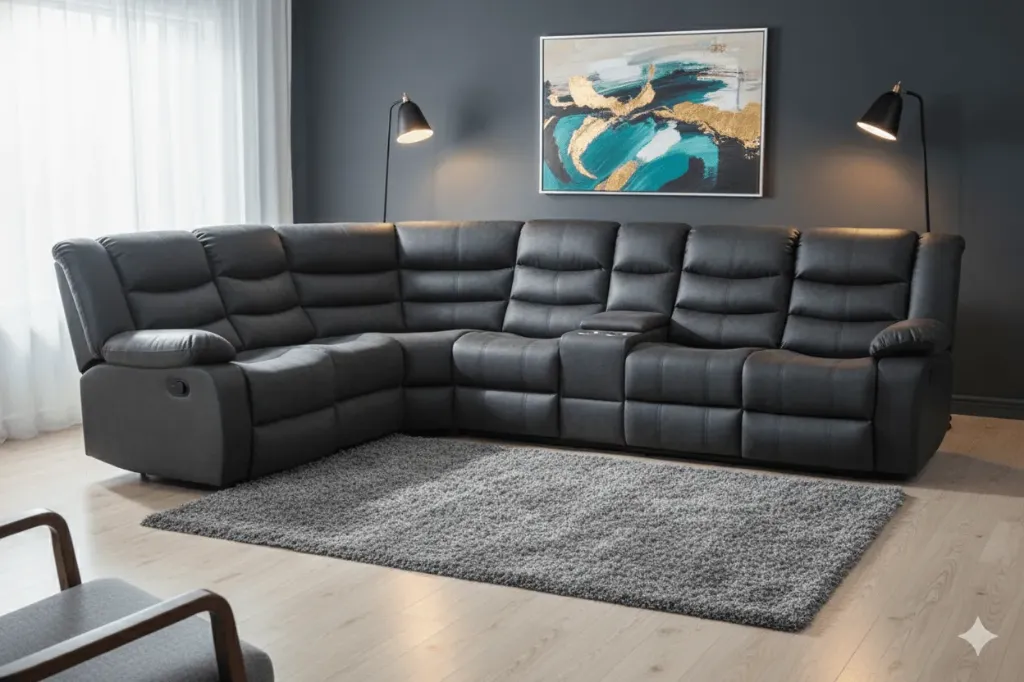 SALON D'ANGLE RELAX GRIS