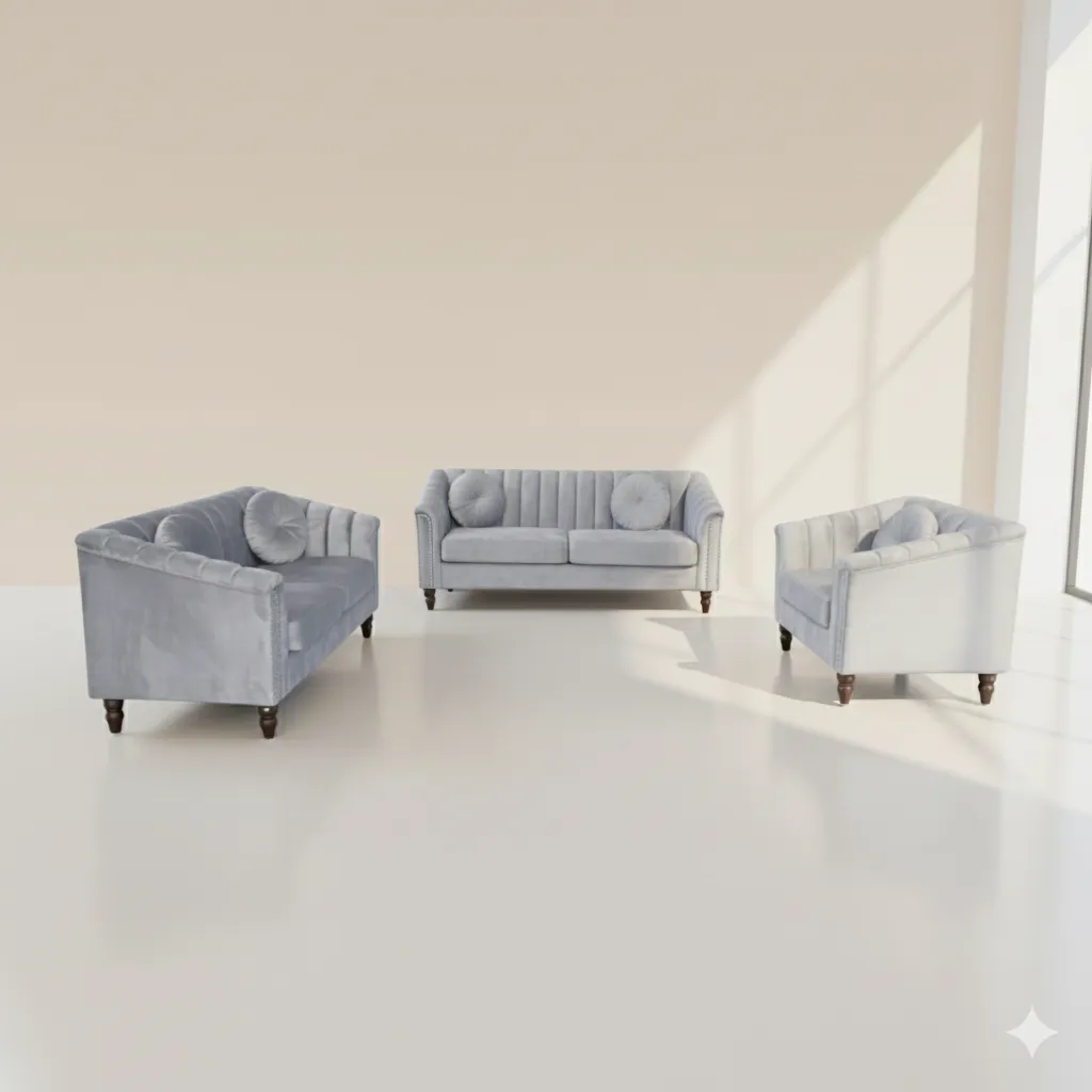 [MC-SOF-GRIS-010] CANAPÉS GRIS 1+2+3 IB2505