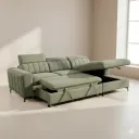 CANAPÉ D'ANGLE CONVERTIBLE AVEC COFFRE KF7832 