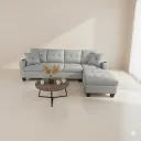 CANAPÉ D'ANGLE GRIS IB2509