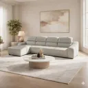 CANAPÉ D'ANGLE CELESTE BEIGE 2435