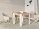 SPOLETO - Table à manger carrée blanche
