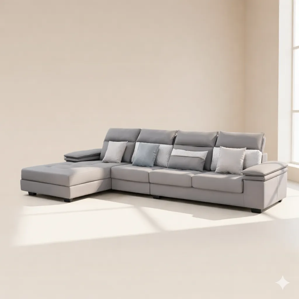 [MC-SOF-GRIS-014] CANAPÉ D'ANGLE GRIS 1638C