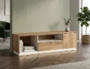 Modena - Table TV Beige Contemporaine en chêne