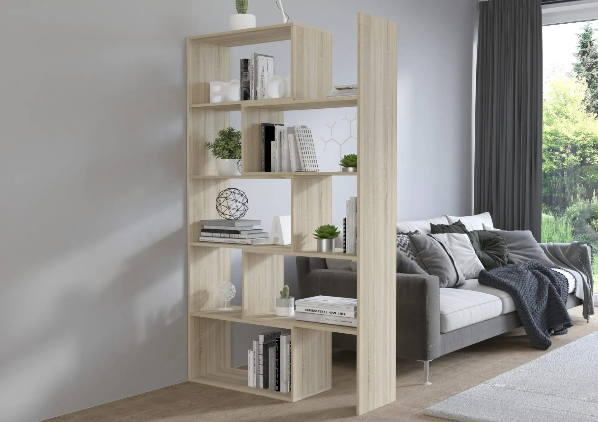 Karol - Bibliothèque moderne au design géométrique et épuré