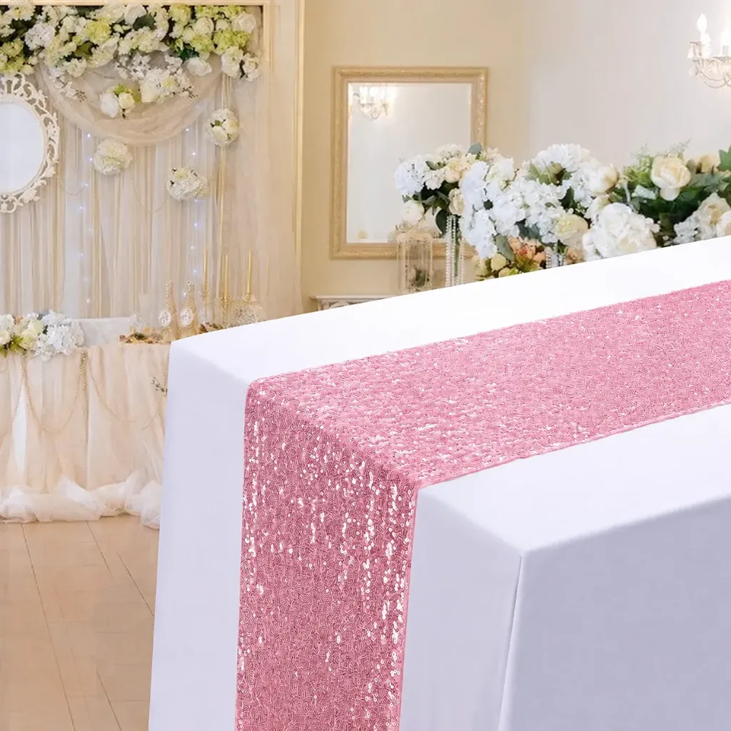 CHEMIN DE TABLE (paillettes)