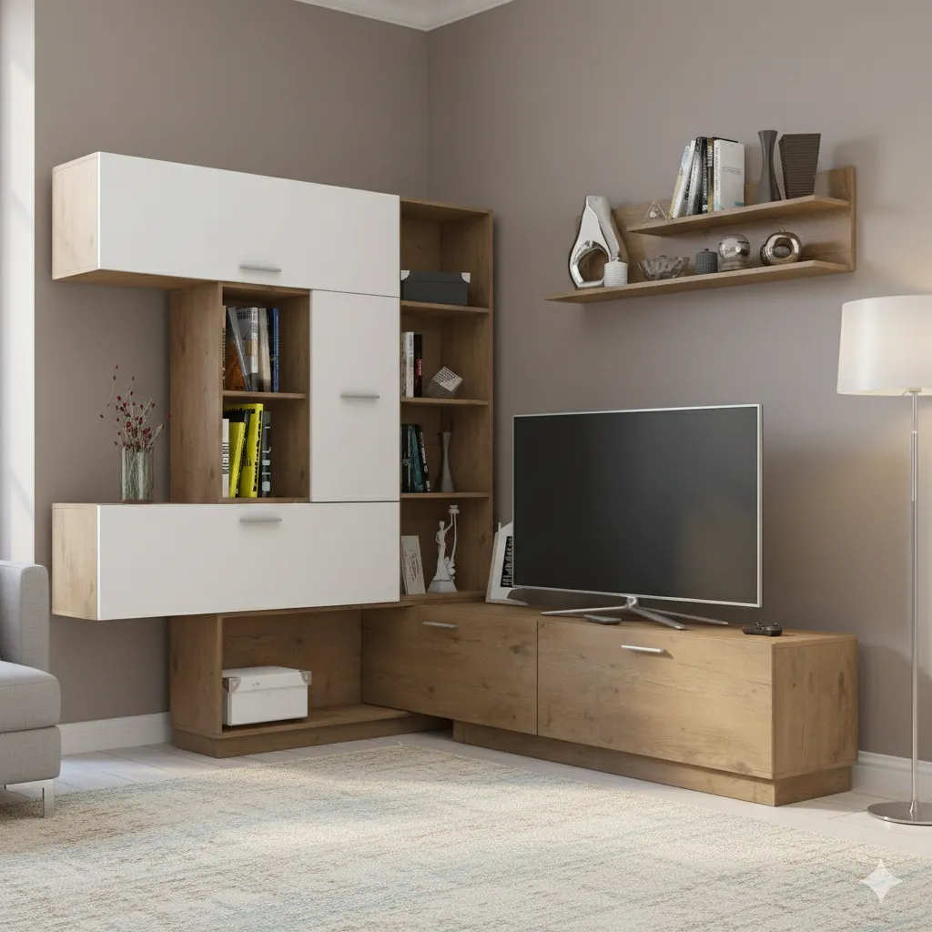 [MC-TTV-001] LIVING TV EN BOIS VARIO 
