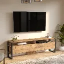 TABLE TV 2 PORTES EN BOIS ML19A