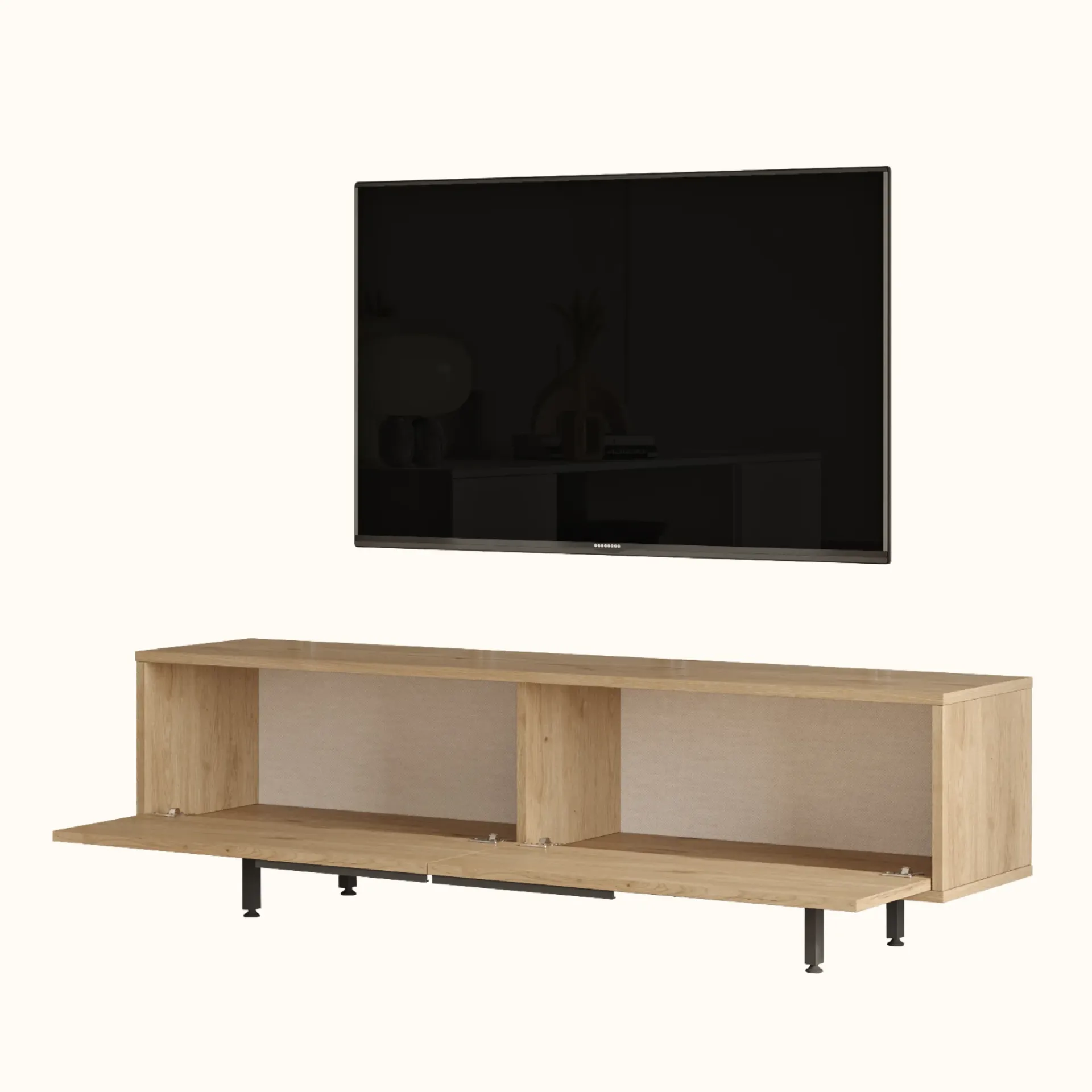 [MC-TTV-009] TABLE TV 2 PORTES EN BOIS ON1SU-TV