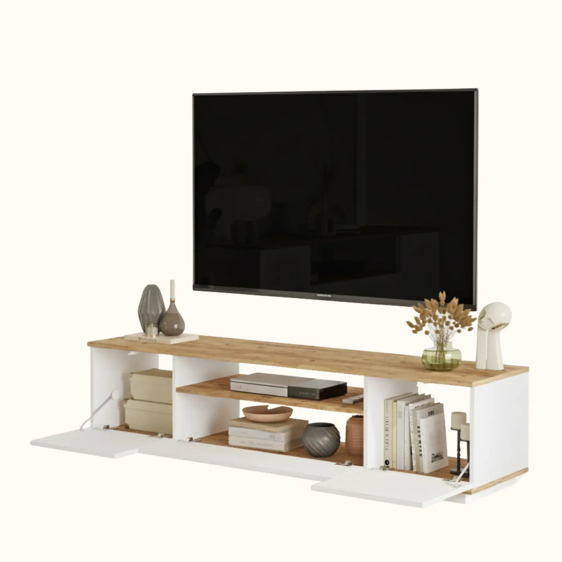 TABLE TV BLANCHE FR7-AW-TV