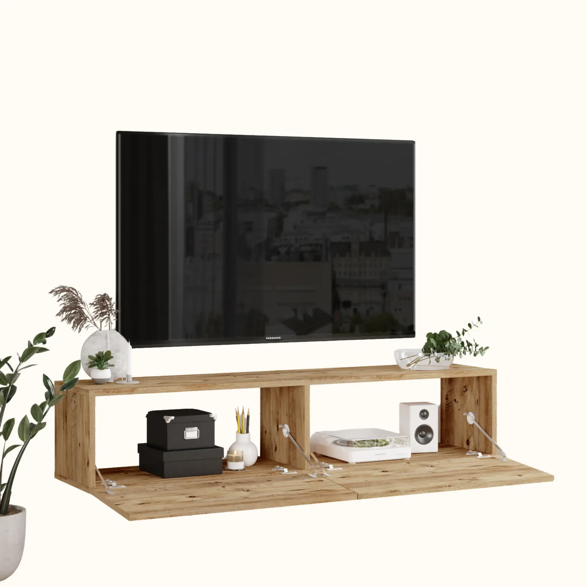 [MC-TTV-018] TABLE TV SUSPENDUE EN BOIS FR10-A-TV